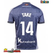 Camisa de Futebol Real Sociedad Takefusa Kubo #14 Equipamento Secundário 2025-26 Manga Curta